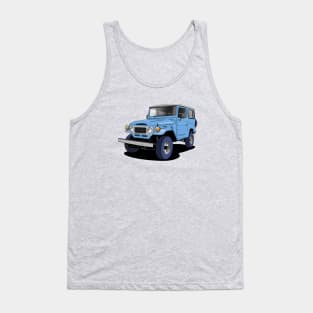 Toyota Land Cruiser FJ40 truck in blue Tank Top